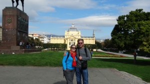 Jen and Don in Zagreb, Croatia